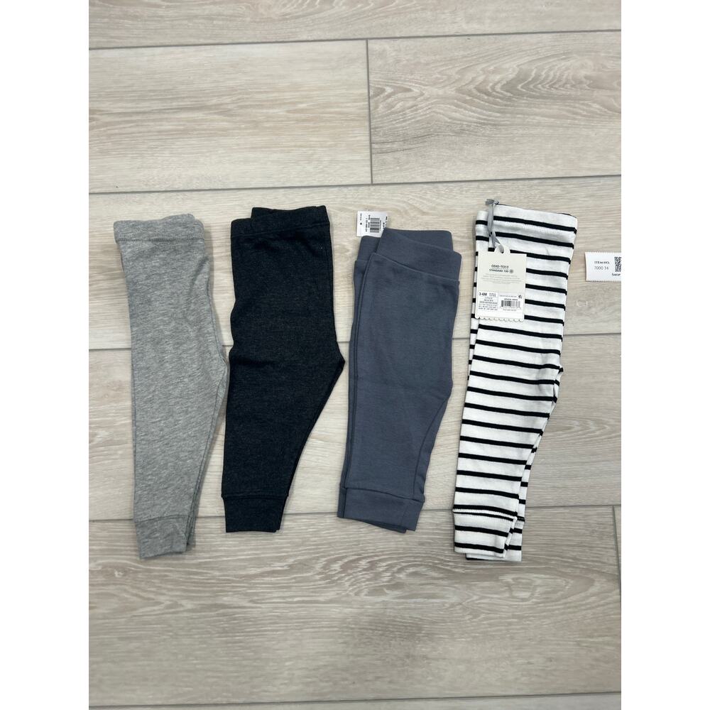 4-Piece Baby Leggings Lot Old Navy & Cloud Island NWT 3-6M
